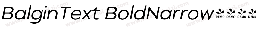 BalginText BoldNarrow字体转换